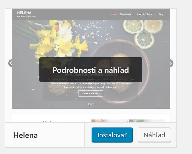 Podgląd motywu WordPress