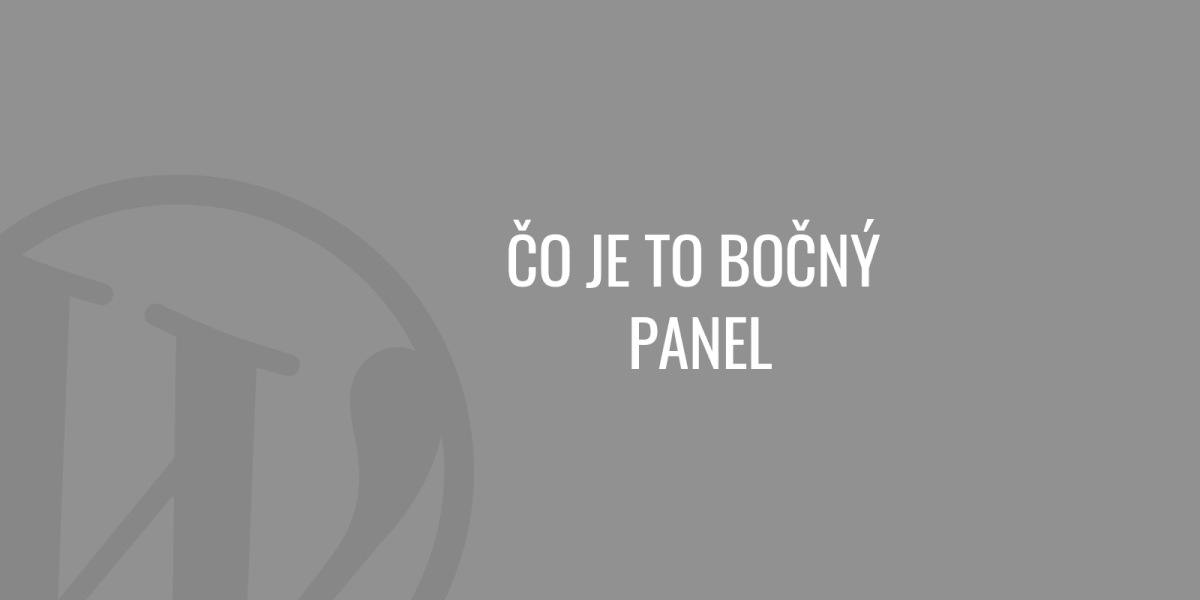 Co to jest pasek boczny?