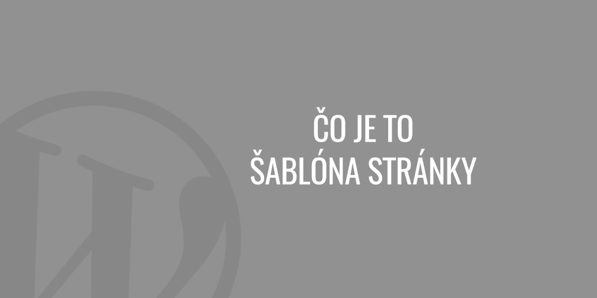 Co to jest szablon strony