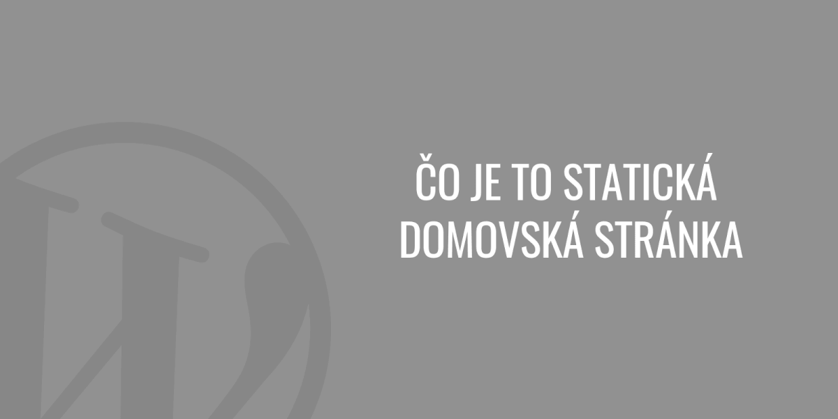 Co to jest strona statyczna