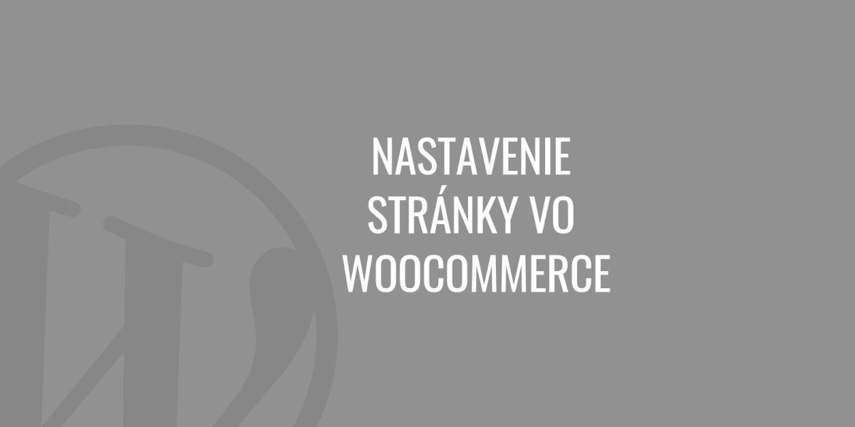 Ustawienia strony w WooCommerce